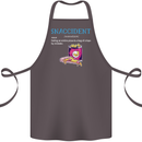 Snaccident Funny Food Pizza Diet Gym Fat Cotton Apron 100% Organic Dark Grey