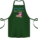 Snaccident Funny Food Pizza Diet Gym Fat Cotton Apron 100% Organic Forest Green