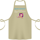 Snaccident Funny Food Pizza Diet Gym Fat Cotton Apron 100% Organic Khaki