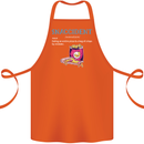 Snaccident Funny Food Pizza Diet Gym Fat Cotton Apron 100% Organic Orange