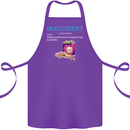 Snaccident Funny Food Pizza Diet Gym Fat Cotton Apron 100% Organic Purple