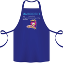 Snaccident Funny Food Pizza Diet Gym Fat Cotton Apron 100% Organic Royal Blue