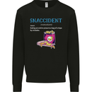 Snaccident Funny Food Pizza Diet Gym Fat Kids Sweatshirt Jumper Black