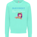 Snaccident Funny Food Pizza Diet Gym Fat Kids Sweatshirt Jumper Peppermint