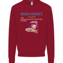 Snaccident Funny Food Pizza Diet Gym Fat Kids Sweatshirt Jumper Red