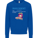 Snaccident Funny Food Pizza Diet Gym Fat Kids Sweatshirt Jumper Royal Blue