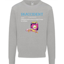 Snaccident Funny Food Pizza Diet Gym Fat Kids Sweatshirt Jumper Sports Grey