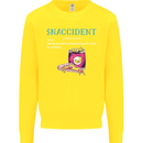 Snaccident Funny Food Pizza Diet Gym Fat Kids Sweatshirt Jumper Yellow
