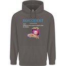Snaccident Funny Food Pizza Diet Gym Fat Mens 80% Cotton Hoodie Charcoal