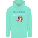 Snaccident Funny Food Pizza Diet Gym Fat Mens 80% Cotton Hoodie Peppermint