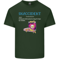 Snaccident Funny Food Pizza Diet Gym Fat Mens Cotton T-Shirt Tee Top Forest Green