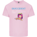 Snaccident Funny Food Pizza Diet Gym Fat Mens Cotton T-Shirt Tee Top Light Pink