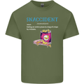 Snaccident Funny Food Pizza Diet Gym Fat Mens Cotton T-Shirt Tee Top Military Green