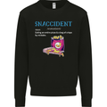 Snaccident Funny Food Pizza Diet Gym Fat Mens Sweatshirt Jumper Black