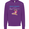 Snaccident Funny Food Pizza Diet Gym Fat Mens Sweatshirt Jumper Purple