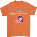 Snaccident Funny Food Pizza Diet Gym Fat Mens T-Shirt Cotton Gildan Orange
