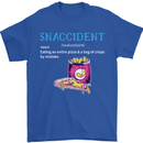 Snaccident Funny Food Pizza Diet Gym Fat Mens T-Shirt Cotton Gildan Royal Blue