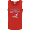 Snaccident Funny Food Pizza Diet Gym Fat Mens Vest Tank Top Red