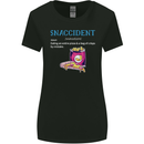 Snaccident Funny Food Pizza Diet Gym Fat Womens Wider Cut T-Shirt Black