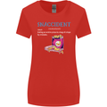 Snaccident Funny Food Pizza Diet Gym Fat Womens Wider Cut T-Shirt Red