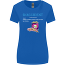 Snaccident Funny Food Pizza Diet Gym Fat Womens Wider Cut T-Shirt Royal Blue