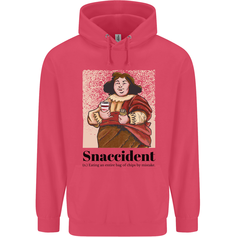 Snaccident Funny Junk Food Diet Weight Loss Childrens Kids Hoodie Heliconia