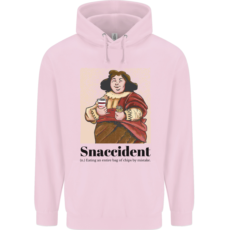Snaccident Funny Junk Food Diet Weight Loss Childrens Kids Hoodie Light Pink