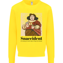 Snaccident Funny Junk Food Diet Weight Loss Kids Sweatshirt Jumper Yellow