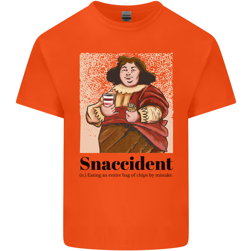 Snaccident Funny Junk Food Diet Weight Loss Kids T-Shirt Childrens Orange
