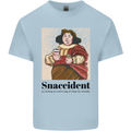 Snaccident Funny Junk Food Diet Weight Loss Mens Cotton T-Shirt Tee Top Light Blue