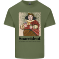 Snaccident Funny Junk Food Diet Weight Loss Mens Cotton T-Shirt Tee Top Military Green