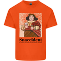 Snaccident Funny Junk Food Diet Weight Loss Mens Cotton T-Shirt Tee Top Orange