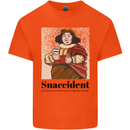 Snaccident Funny Junk Food Diet Weight Loss Mens Cotton T-Shirt Tee Top Orange