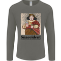 Snaccident Funny Junk Food Diet Weight Loss Mens Long Sleeve T-Shirt Charcoal