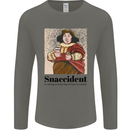 Snaccident Funny Junk Food Diet Weight Loss Mens Long Sleeve T-Shirt Charcoal