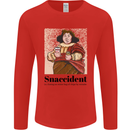 Snaccident Funny Junk Food Diet Weight Loss Mens Long Sleeve T-Shirt Red