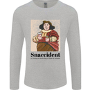 Snaccident Funny Junk Food Diet Weight Loss Mens Long Sleeve T-Shirt Sports Grey
