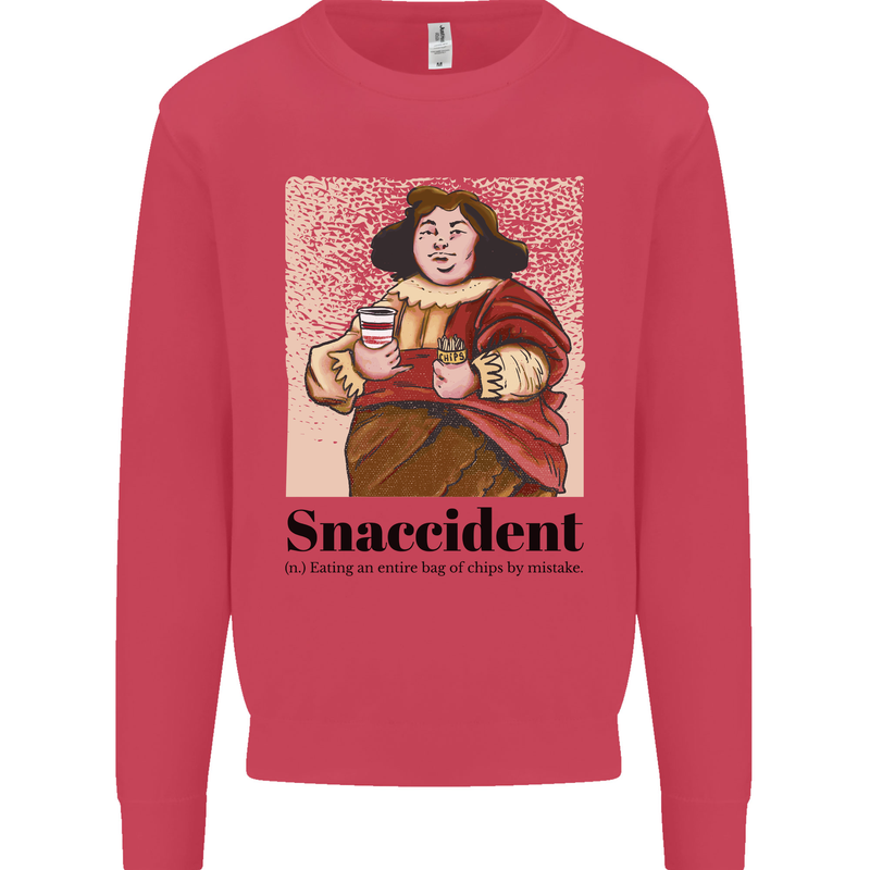 Snaccident Funny Junk Food Diet Weight Loss Mens Sweatshirt Jumper Heliconia