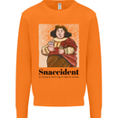 Snaccident Funny Junk Food Diet Weight Loss Mens Sweatshirt Jumper Orange