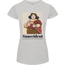 Snaccident Funny Junk Food Diet Weight Loss Womens Petite Cut T-Shirt Sports Grey