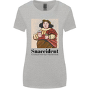 Snaccident Funny Junk Food Diet Weight Loss Womens Wider Cut T-Shirt Sports Grey