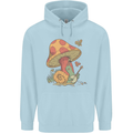 Snail Playing Guitar Rock Music Guitarist Childrens Kids Hoodie Light Blue