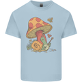 Snail Playing Guitar Rock Music Guitarist Kids T-Shirt Childrens Light Blue