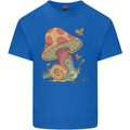 Snail Playing Guitar Rock Music Guitarist Kids T-Shirt Childrens Royal Blue