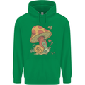 Snail Playing Guitar Rock Music Guitarist Mens 80% Cotton Hoodie Irish Green