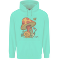 Snail Playing Guitar Rock Music Guitarist Mens 80% Cotton Hoodie Peppermint