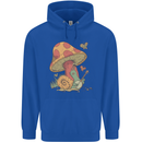 Snail Playing Guitar Rock Music Guitarist Mens 80% Cotton Hoodie Royal Blue