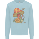 Snail Playing Guitar Rock Music Guitarist Mens Sweatshirt Jumper Light Blue