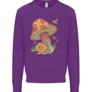 Snail Playing Guitar Rock Music Guitarist Mens Sweatshirt Jumper Purple