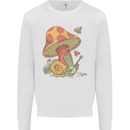 Snail Playing Guitar Rock Music Guitarist Mens Sweatshirt Jumper White